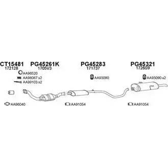 Система выпуска ОГ VENEPORTE 450209 Q230S4R 2699049 U6 ZR6Z изображение 0