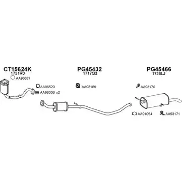 Система выпуска ОГ VENEPORTE 450214 7TO7X6A 2699054 Y CPYPZY изображение 0