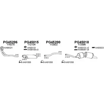 Система выпуска ОГ VENEPORTE KWOMGV0 VZ7YC W 450235 2699070 изображение 0