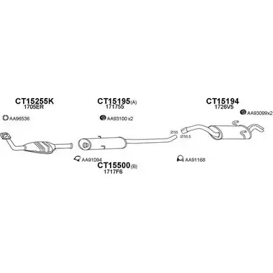 Система выпуска ОГ VENEPORTE NUNHKRY 2699124 450299 4NQQKL 5