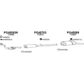 Система выпуска ОГ VENEPORTE 450319 2699137 UOH1V J QM8FR9