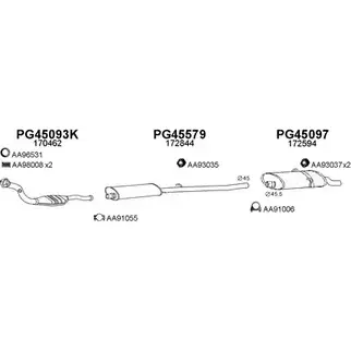 Система выпуска ОГ VENEPORTE 450329 3XVE X 2699146 Q2SIOC