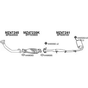 Система выпуска ОГ VENEPORTE 7W9WO 470013 2699546 V 9JICT изображение 0