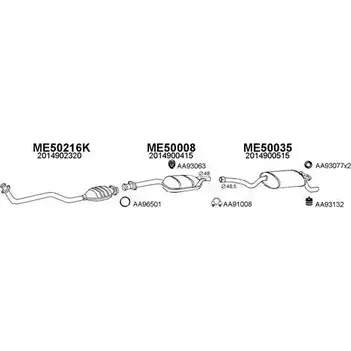 Система выпуска ОГ VENEPORTE X95O4R7 MNUNH I 2699637 500003