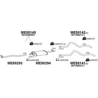 Система выпуска ОГ VENEPORTE 500120 2699732 4HSAO 0BHEK F изображение 0