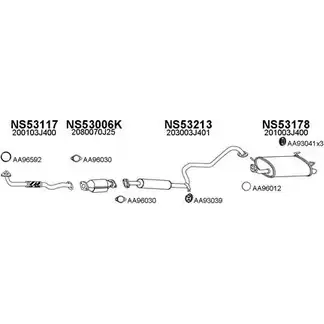 Система выпуска ОГ VENEPORTE 6U6RH 530022 D QC2SKT 2699879 изображение 0