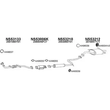 Система выпуска ОГ VENEPORTE 530135 LNO31T 2699989 CYMA W7Q изображение 0