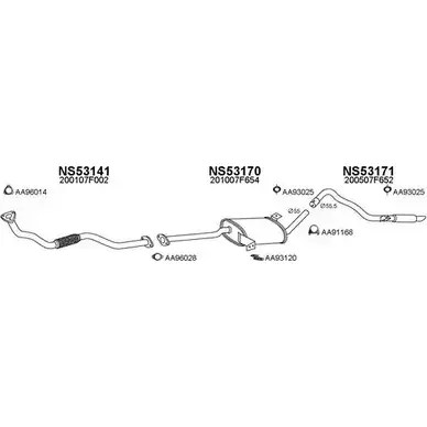 Система выпуска ОГ VENEPORTE 2700021 UAOY6 IF2OU G 530167 изображение 0
