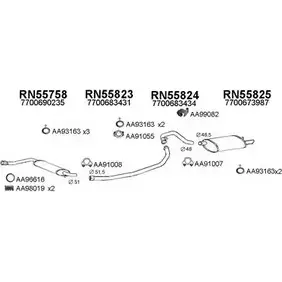 Система выпуска ОГ VENEPORTE 2700314 C VGLW3 DCK81B 550292