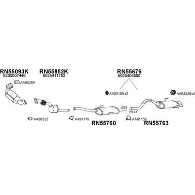 Система выпуска ОГ VENEPORTE 550295 JLA39 2700317 O0VMDN E