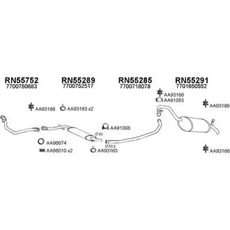 Система выпуска ОГ VENEPORTE 550324 A5QAEC2 2700343 50S FDZL изображение 0