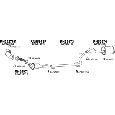 Система выпуска ОГ VENEPORTE 550551 2700534 02UHH IT BZKR