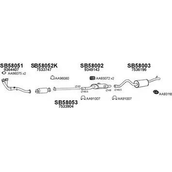 Система выпуска ОГ VENEPORTE 5IV6XDP W 48XC 580018 2700667 изображение 0