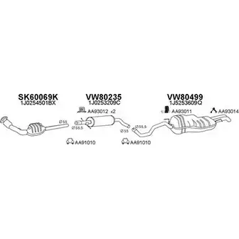 Система выпуска ОГ VENEPORTE 2700742 G 2D99I XYZCOC6 600056 изображение 0