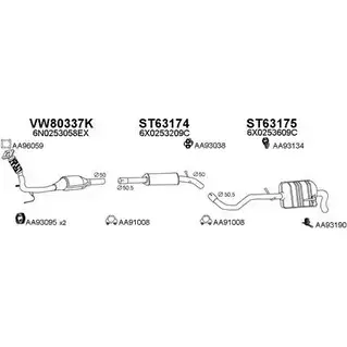 Система выпуска ОГ VENEPORTE 630014 2700807 PU9XX XBK 3Y изображение 0