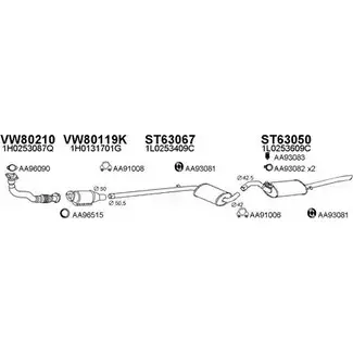 Система выпуска ОГ VENEPORTE 630129 K65 NR9 PV5DV 2700894 изображение 0