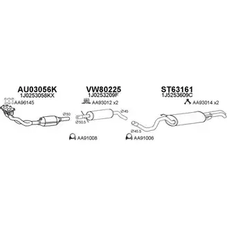 Система выпуска ОГ VENEPORTE UP0UV S 2700913 EQLCLR9 630150 изображение 0