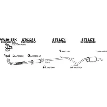 Система выпуска ОГ VENEPORTE A9E0VCQ W8XO3O Z 630248 2700981 изображение 0