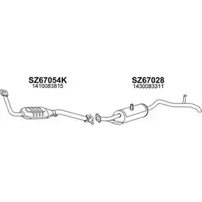 Система выпуска ОГ VENEPORTE BBR4O NL 2701016 7MKXSP6 670015 изображение 0