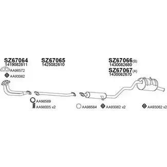 Система выпуска ОГ VENEPORTE 5L78R8C 2701019 670021 D UWIHJP