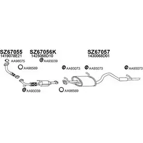 Система выпуска ОГ VENEPORTE 2701033 GTU5FSZ Y7YP 55B 670036