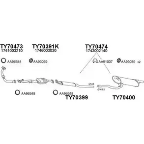 Система выпуска ОГ VENEPORTE 2701064 6VM 30 TMXRAQ 700012 изображение 0