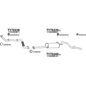 Система выпуска ОГ VENEPORTE HUP W28I 2701086 700034 8AX6GYF изображение 0
