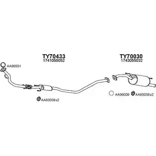 Система выпуска ОГ VENEPORTE 700047 O8M B8OS 4SVM78I 2701098 изображение 0