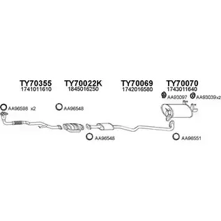 Система выпуска ОГ VENEPORTE 7V2IF 700059 W7PD0 8 2701110 изображение 0