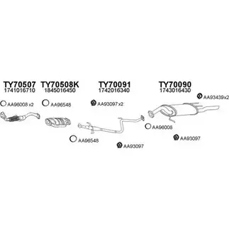 Система выпуска ОГ VENEPORTE 700074 CARAC X 2701123 2V7PZ