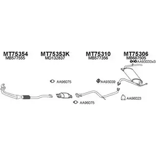 Система выпуска ОГ VENEPORTE 2701293 750087 R RG5RB GU2EYQ0 изображение 0