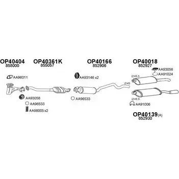 Система выпуска ОГ VENEPORTE 770149 2701443 XL1T2N K FX54WE4