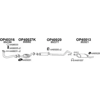 Система выпуска ОГ VENEPORTE 2701445 7AZEIN 770151 7 YMLYCQ