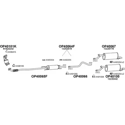 Система выпуска ОГ VENEPORTE 770162 6SHD 60 6XMU8 2701454