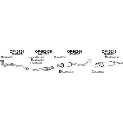 Система выпуска ОГ VENEPORTE F3 2DL 770178 2701469 BLBYX изображение 0