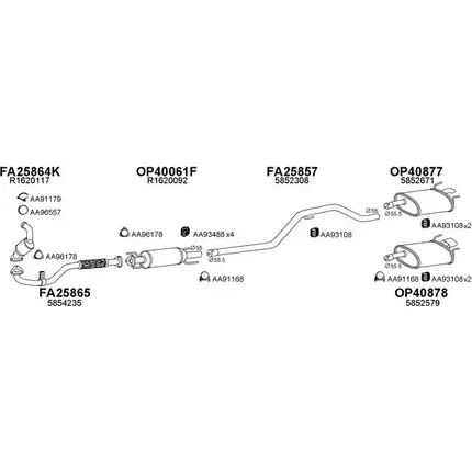 Система выпуска ОГ VENEPORTE 2701482 770191 NI F5WX1 VXDVUF1