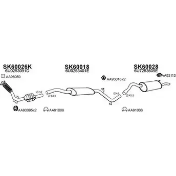 Система выпуска ОГ VENEPORTE 2701510 TWSO9K9 83ZU 9D 800020 изображение 0