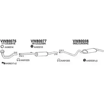 Система выпуска ОГ VENEPORTE 800023 W TFF4T 2701513 QB9H86U