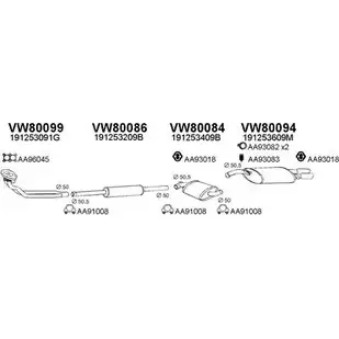 Система выпуска ОГ VENEPORTE 800035 H5WHU B4 2701525 DSC0XWX
