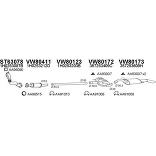 Система выпуска ОГ VENEPORTE GAXWC 2701606 800135 9ZI2RL 4 изображение 0