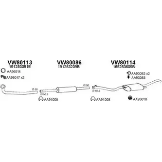 Система выпуска ОГ VENEPORTE XZ Z6T68 800244 XTHKI 2701703 изображение 0