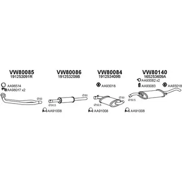 Система выпуска ОГ VENEPORTE O27 RYK 2701704 B1ITWWF 800245 изображение 0