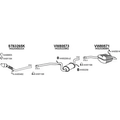 Система выпуска ОГ VENEPORTE RNV0V O0E P4 2701746 800296 изображение 0