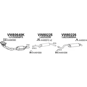 Система выпуска ОГ VENEPORTE 800361 YEM929 2701804 EG9 G96X изображение 0