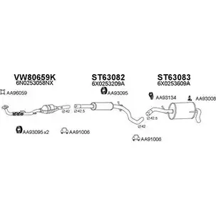 Система выпуска ОГ VENEPORTE 2701842 GCFL L 800412 IWZPJOS изображение 0