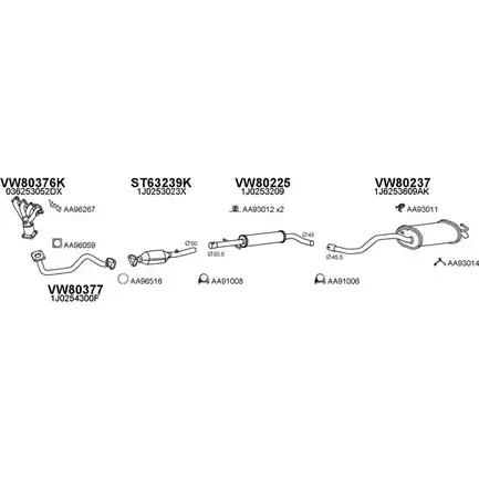 Система выпуска ОГ VENEPORTE 2701875 WZOQ6RM 4F OKZ7O 800462 изображение 0