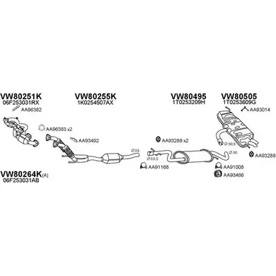 Система выпуска ОГ VENEPORTE 800481 2701891 0X 1JG IPXRNSJ изображение 0
