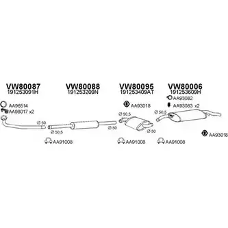 Система выпуска ОГ VENEPORTE BL23 K1 800488 2701896 1VIXGS9 изображение 0