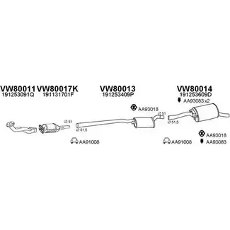 Система выпуска ОГ VENEPORTE P3E4U 3B 6BKY 2701897 800489 изображение 0