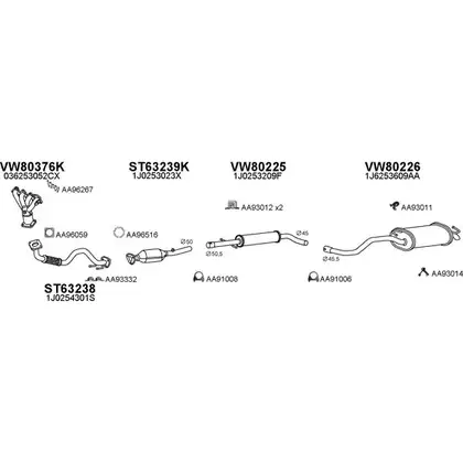 Система выпуска ОГ VENEPORTE 2701980 QTTV1Y5 800579 LMB 3BR изображение 0